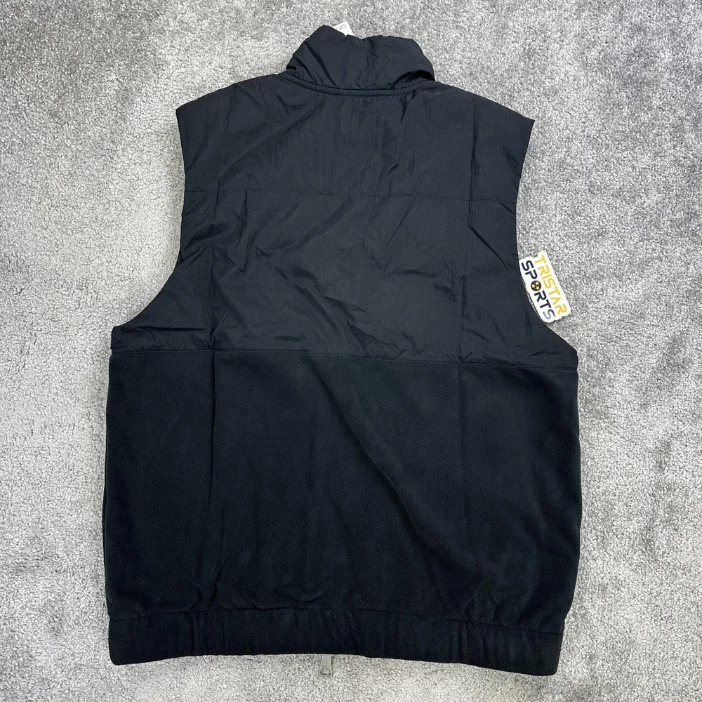 Jordan Essentials Vest Mens Small Black Fleece Full Zip Pockets Nike Air Jumpman